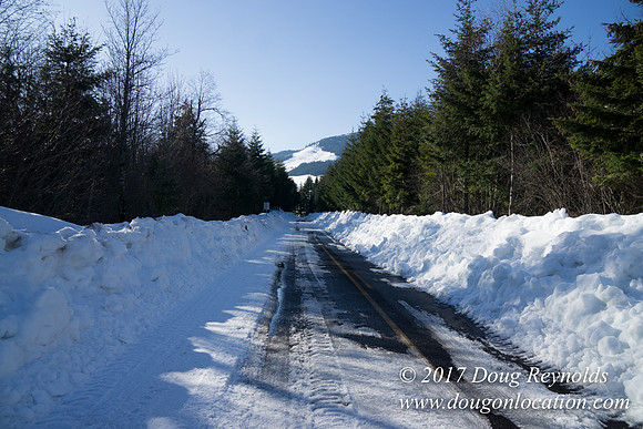 Lost lake Rd with Snow
