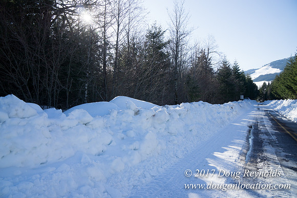 Lost lake Rd with Snow