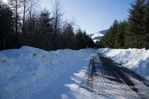 Lost lake Rd with Snow