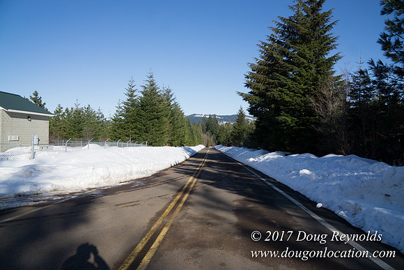 Lost lake Rd with Snow