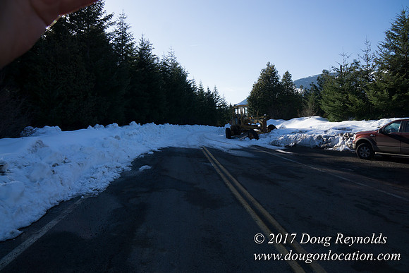 Lost lake Rd with Snow