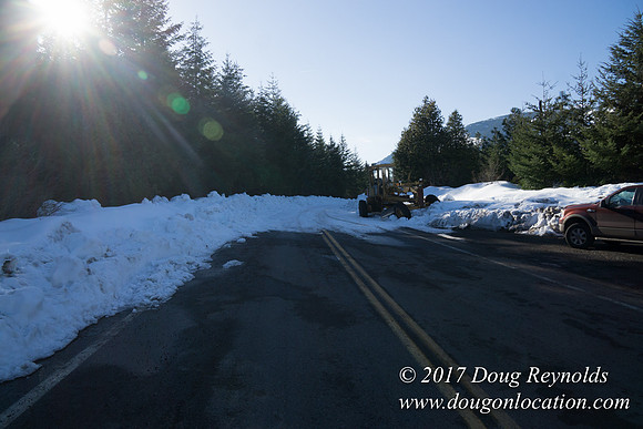 Lost lake Rd with Snow