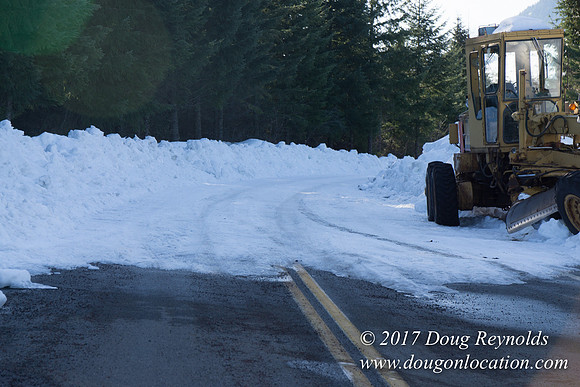 Lost lake Rd with Snow