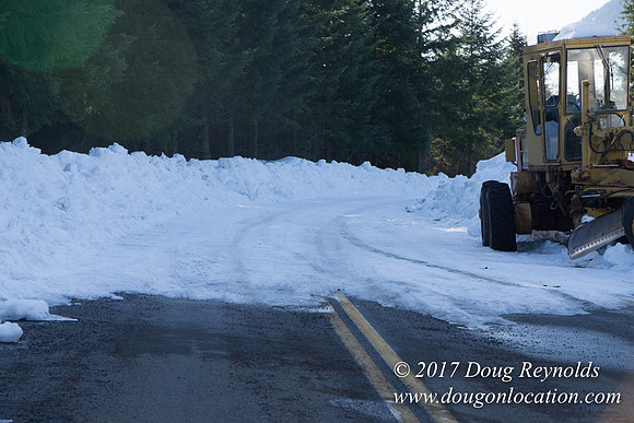 Lost lake Rd with Snow