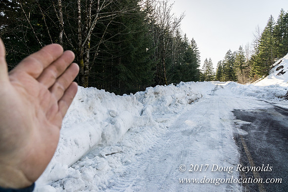 Lost lake Rd with Snow