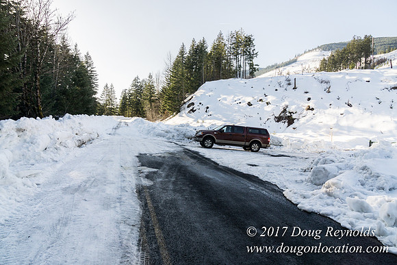 Lost lake Rd with Snow