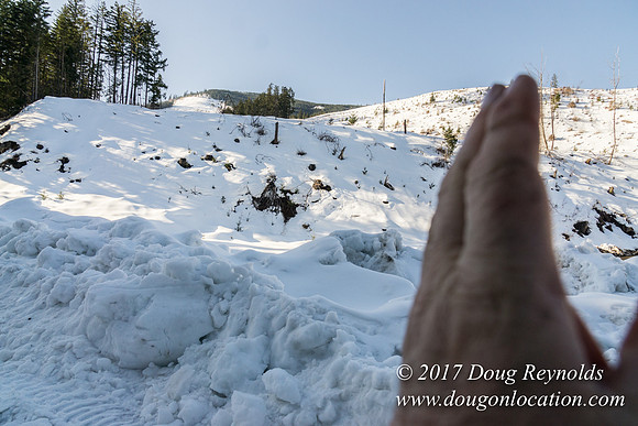 Lost lake Rd with Snow