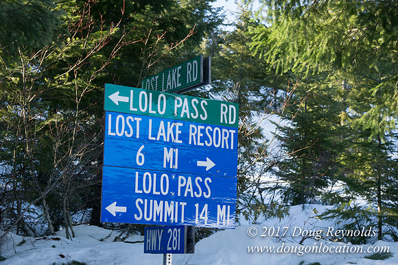 Lost lake Rd with Snow