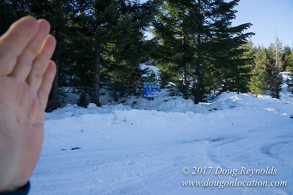 Lost lake Rd with Snow