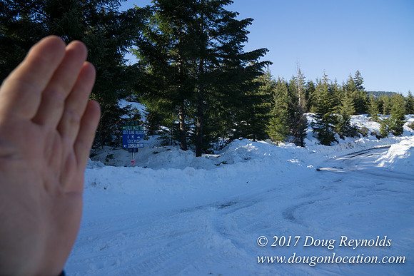 Lost lake Rd with Snow