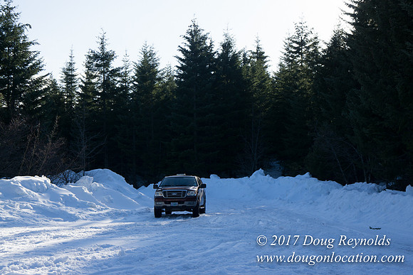 Lost lake Rd with Snow