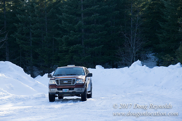 Lost lake Rd with Snow