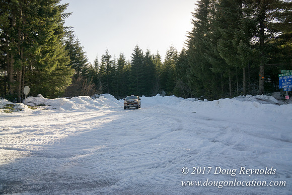 Lost lake Rd with Snow