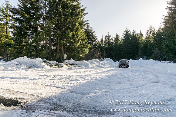 Lost lake Rd with Snow