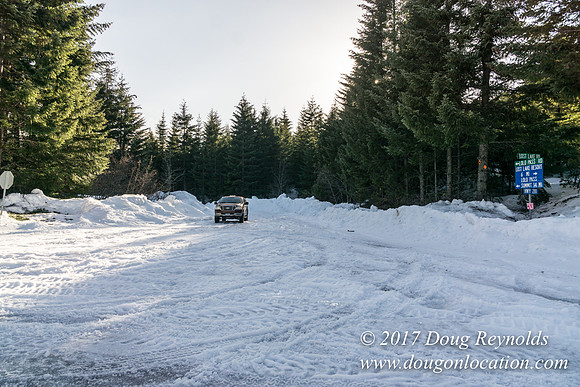 Lost lake Rd with Snow