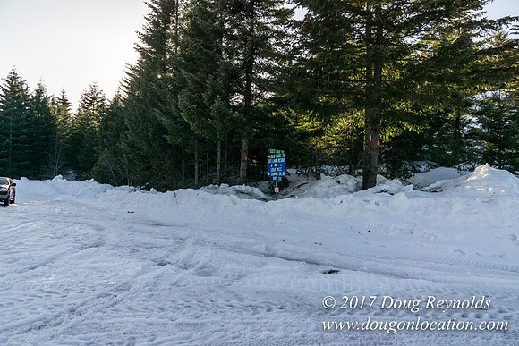 Lost lake Rd with Snow