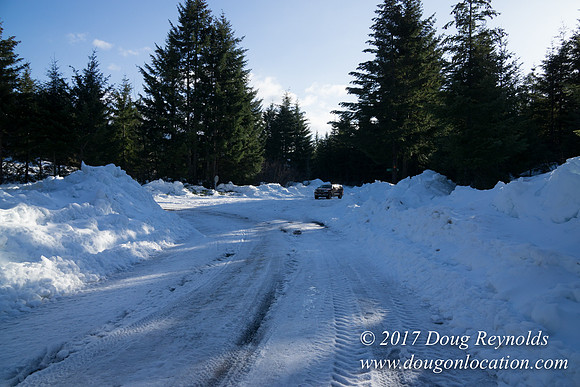 Lost lake Rd with Snow