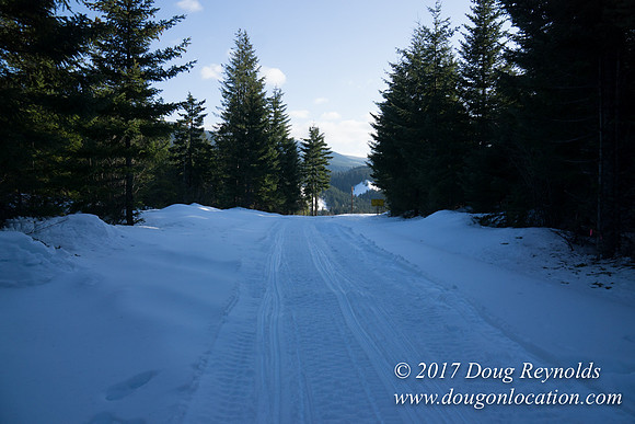 Lost lake Rd with Snow