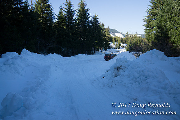 Lost lake Rd with Snow