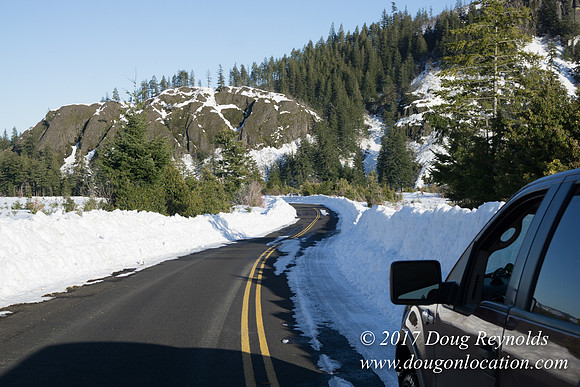 Lost lake Rd with Snow
