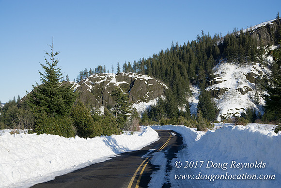Lost lake Rd with Snow