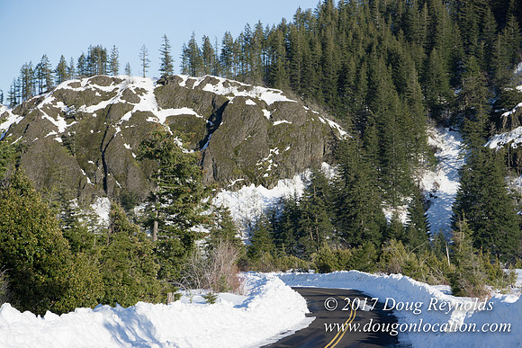 Lost lake Rd with Snow