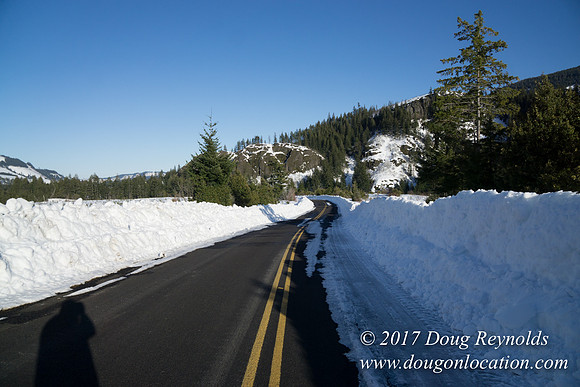 Lost lake Rd with Snow