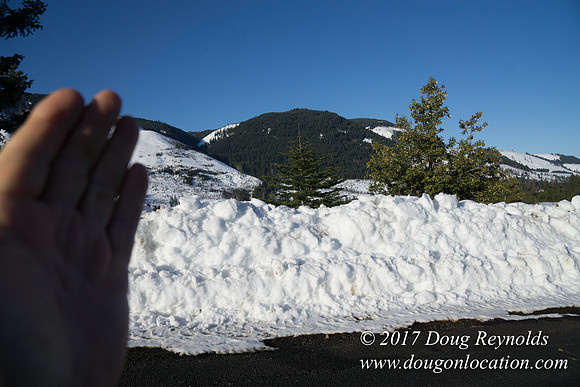 Lost lake Rd with Snow