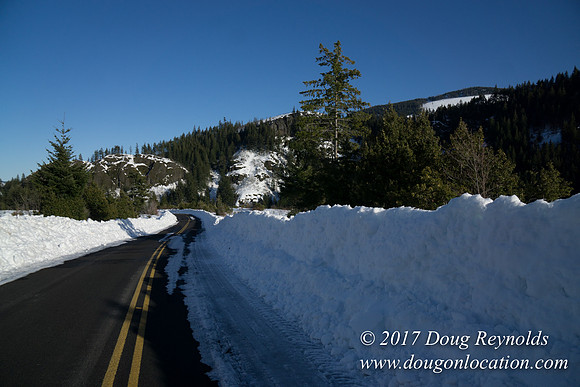 Lost lake Rd with Snow