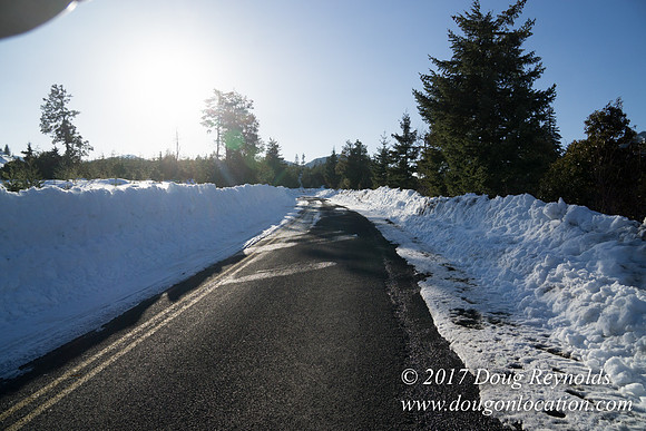 Lost lake Rd with Snow