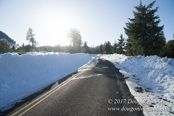 Lost lake Rd with Snow