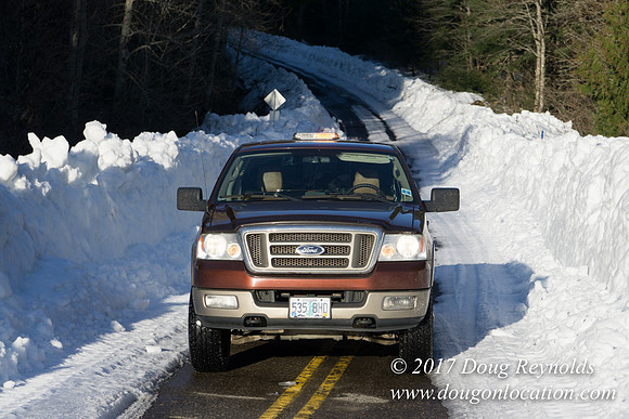 Lost lake Rd with Snow