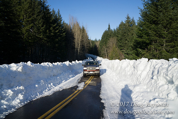 Lost lake Rd with Snow