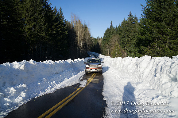 Lost lake Rd with Snow