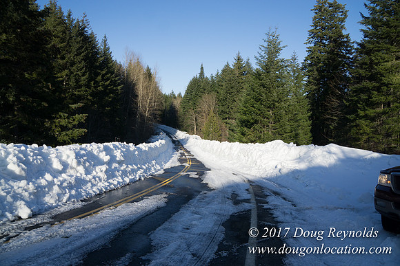 Lost lake Rd with Snow