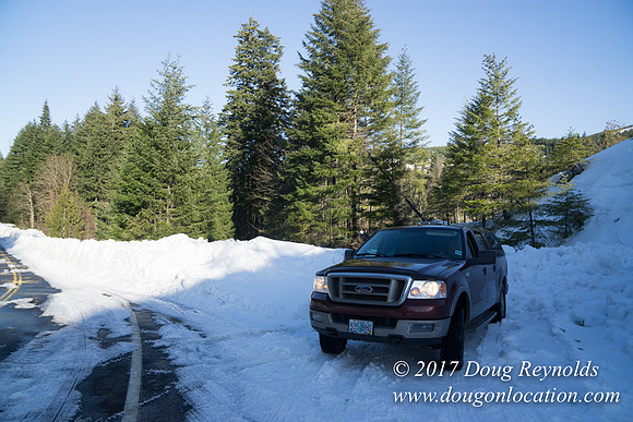 Lost lake Rd with Snow
