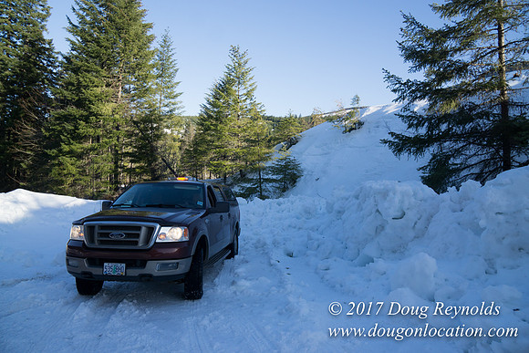 Lost lake Rd with Snow