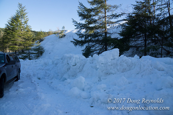 Lost lake Rd with Snow