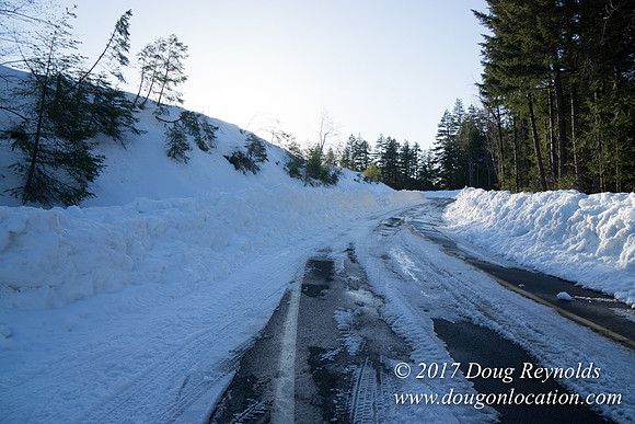 Lost lake Rd with Snow