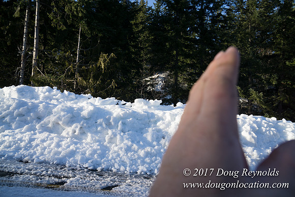 Lost lake Rd with Snow