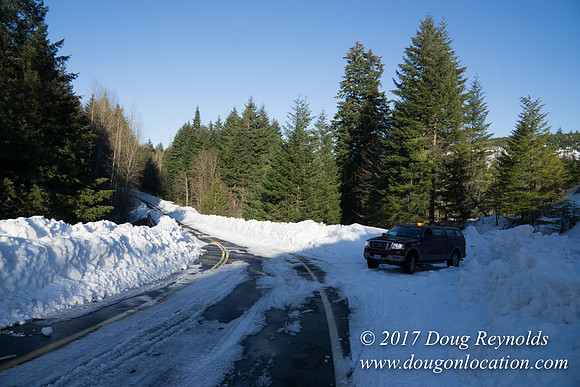 Lost lake Rd with Snow