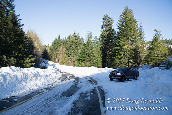 Lost lake Rd with Snow