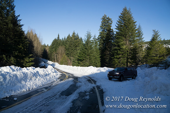 Lost lake Rd with Snow