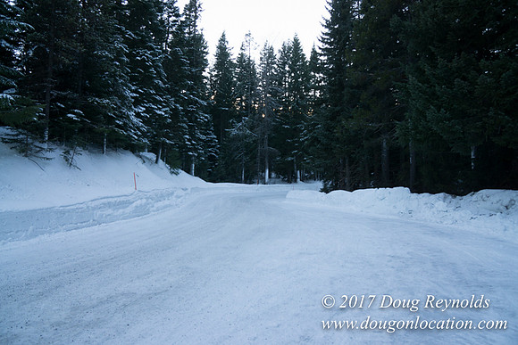 Cooper Spur Road Snow