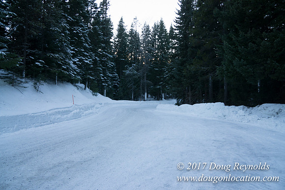 Cooper Spur Road Snow