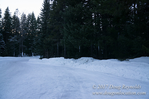 Cooper Spur Road Snow