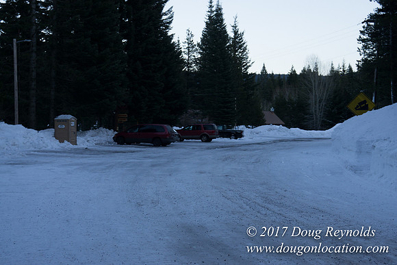 Cooper Spur Road Snow
