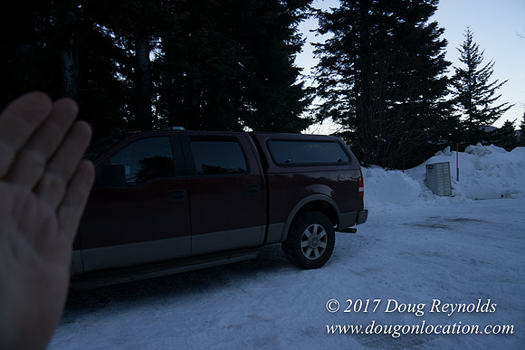 Cooper Spur Road Snow