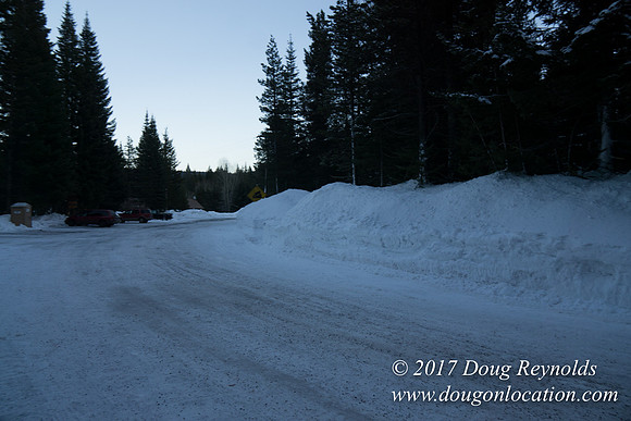 Cooper Spur Road Snow