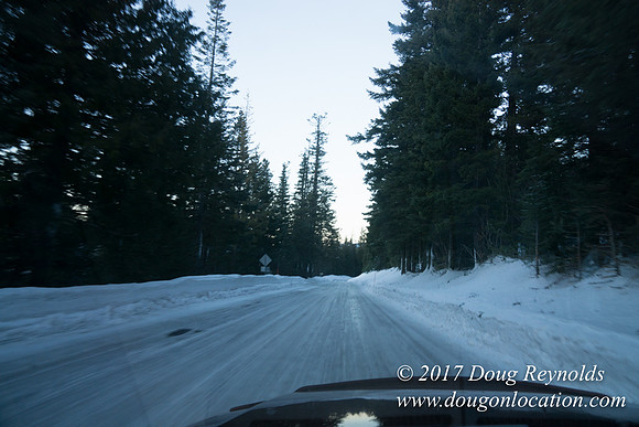 Cooper Spur Road Snow